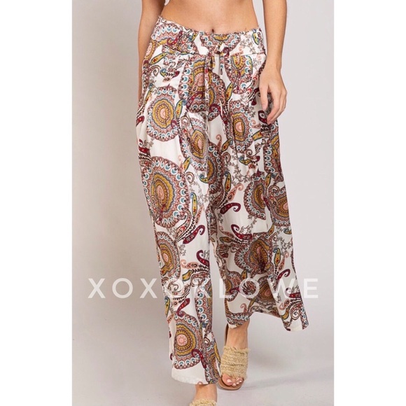 POL Paisley & Medallion Print Kimono Satin Relaxed Fit - Picture 13 of 13